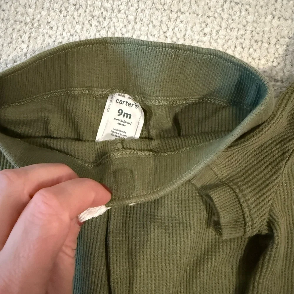 Carter's Olive Green Baby Outfit
